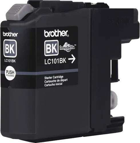 Miniatura 3 de Brother Cartucho de tinta negro genuino de rendimiento estándar, LC101BK, tinta negra de repuesto, rendimiento de hasta 300 páginas, LC101