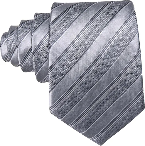 Miniatura 107 de Barry.Wang Juego de corbatas para hombre, corbata de seda a rayas, tejido a cuadros, gemelos formales, negocios, boda