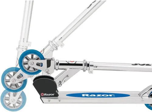 Miniatura 6 de Razor A2 Kick Scooter for Kids Ages 5+ – Wheelie Bar, Foldable, Lightweight, Aluminum Frame, Front Vibration Reducing System, Adjustable Height Azul