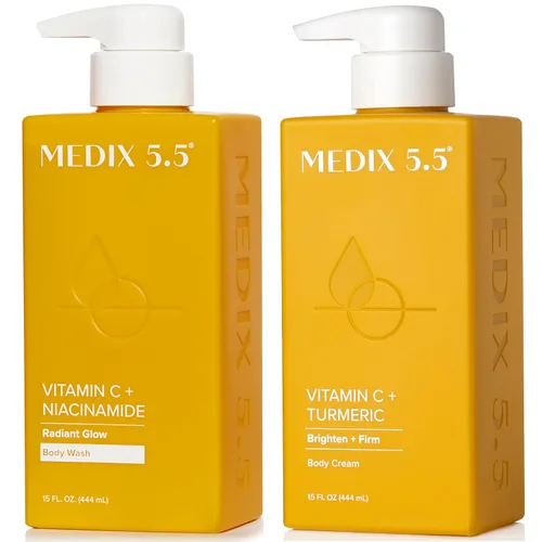 Miniatura 21 de MEDIX - Juego de 3 piezas para el cuidado de la piel antienvejecimiento Limpiador facial y corporal espumoso exfoliante con ácido glicólico AHA +