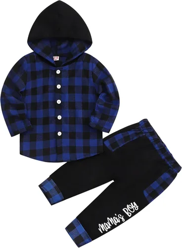 Miniatura 66 de Conjunto de ropa para bebés y niños pequeños, camisa con capucha y pantalones deportivos para otoño e invierno