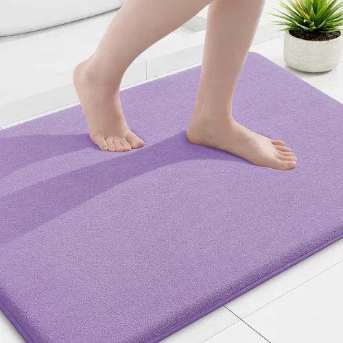 Miniatura 20 de Smiry Tapetes de Baño de Espuma Viscoelástica 36 x 24 pulgadas, Tapetes de Baño Extra Suaves y Absorbentes, Alfombra Antideslizante Lavable