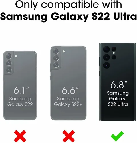 Miniatura 2 de OtterBox Symmetry Clear Series - Funda para Samsung Galaxy S22 Ultra (solamente), embalaje no minorista, transparente