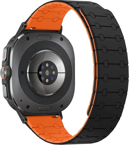 Miniatura 2 de Amizee No Gap Band Compatible con Samsung Galaxy Watch Ultra (2025/2024) Correa de 47mm, Correa de silicona deportiva magnética de 22mm para mujeres