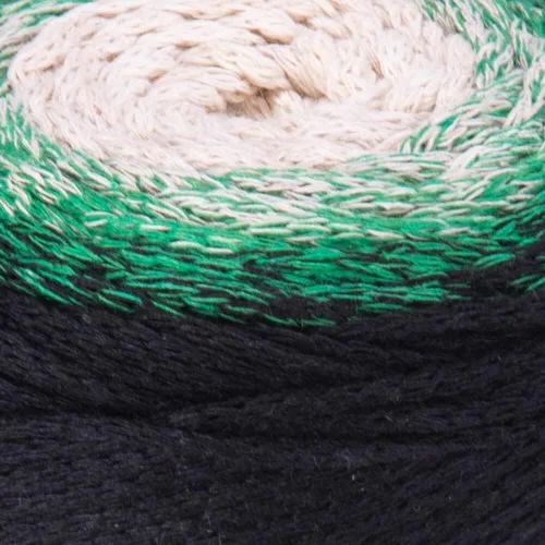 MACRAME Yarn Art - Cordón de espectro de algodón, colores armoniosos, artesanía única, 8.80 onzas, 246.06 yardas, 80% cuerda multicolor macramé,