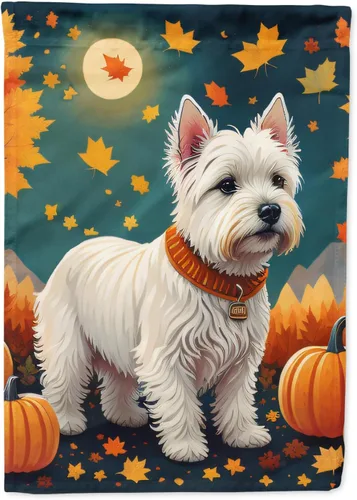 Miniatura 80 de Caroline's Treasures DAC1001GF Affenpinscher - Bandera decorativa para jardín de otoño, decoración para patio exterior, patio, parterres