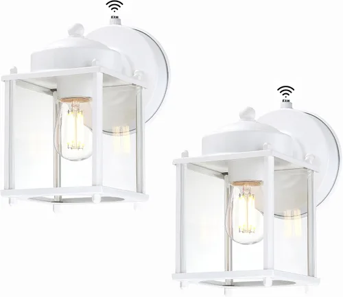 Miniatura 8 de LIT-PaTH Farol de pared para exteriores, lámpara de pared impermeable para exteriores, accesorio de iluminación con enchufe E26, luces exteriores