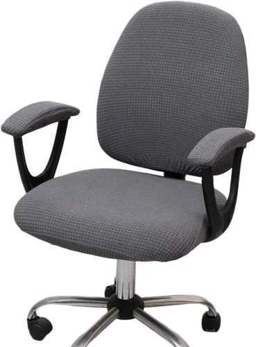 Miniatura 13 de Melaluxe Funda para silla de oficina con fundas para reposabrazos, funda elástica universal para silla de escritorio, fundas para silla