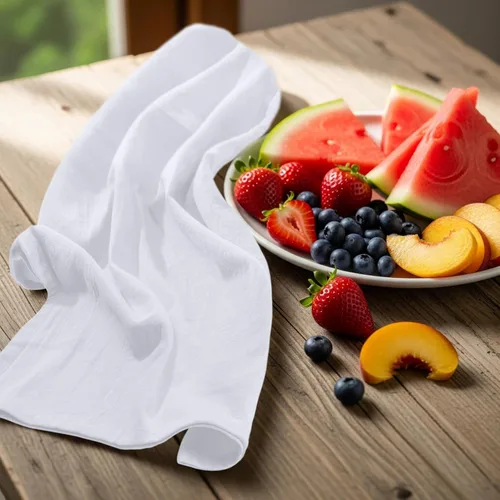 Miniatura 7 de Utopia Kitchen Paquete de 6 toallas blancas de 28 x 28 pulgadas, 100% algodón para limpiar y secar, paños de cocina altamente absorbentes Blanco