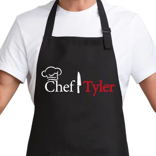 Delantal de Chef para Hombres y Mujeres, Delantales Personalizados para Adultos para Mujeres y Hombres, Regalos Personalizados de Horneado,
