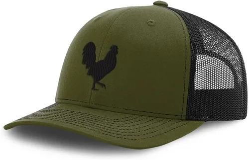 Miniatura 11 de Gorra de béisbol personalizada Gallo Sombra Gallo Silueta Bordado Malla Poliéster