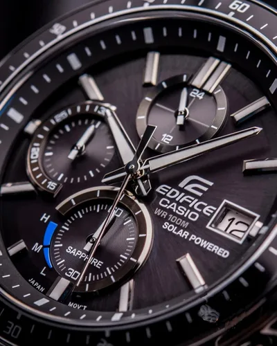 Miniatura 5 de Casio EFS-S510D-1AVUEF - Reloj analógico clásico de cuarzo para hombre con correa de acero inoxidable color plateado plateado Pulsera