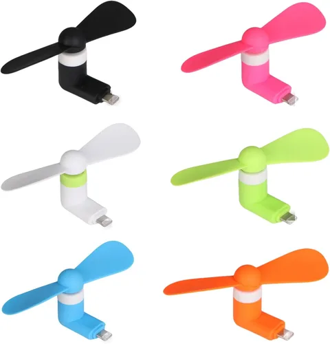 Miniatura 2 de Ventilador de teléfono para iPhone, paquete de 6 mini ventiladores portátiles para teléfono celular para iPhone 14/14 Plus/14 Pro Max/SE 3/13/13