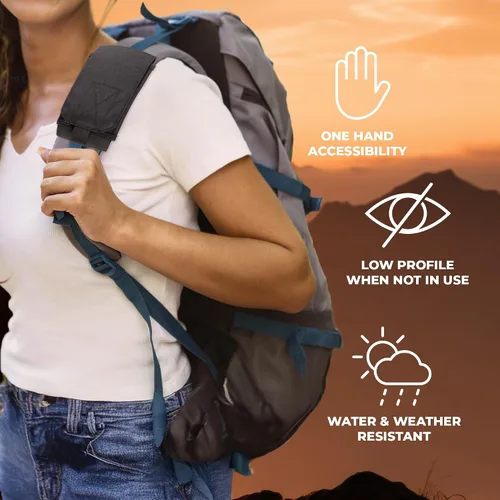 Miniatura 8 de Phone Holster with Clip - Hook Loop Nylon Cellphone Holster Compact Pouch, Backpack Shoulder Strap Accessory - Multifunctional StrapPack Pouches for