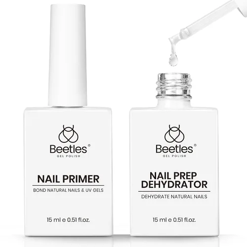 Miniatura 11 de Beetles Esmalte de uñas en gel - Capa base de gel, 15ml, Esmalte de uñas en gel prebondado de larga duración, capa base con lámpara de uñas UV, Capa