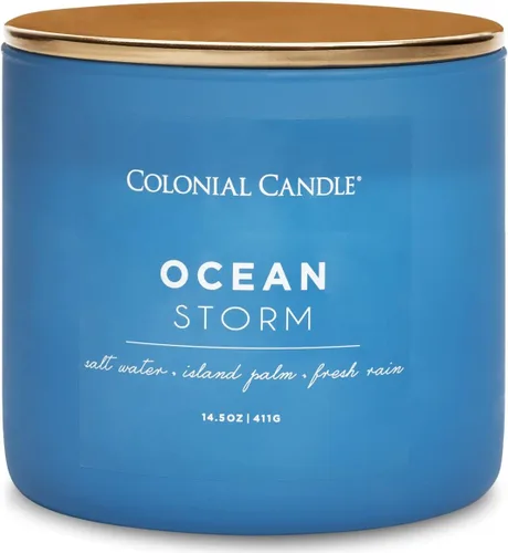 Miniatura 22 de Colonial Candle Winter Woods - Vela perfumada en frasco, colección Pop of Color, 3 mechas, verde, 14.5 onzas, hasta 60 horas de combustión
