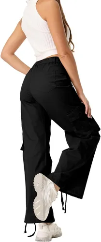 Miniatura 2 de Pantalones cargo para mujer, de secado rápido, informales, militares, militares, camuflaje, combate, trabajo, pantalones casuales con bolsillos