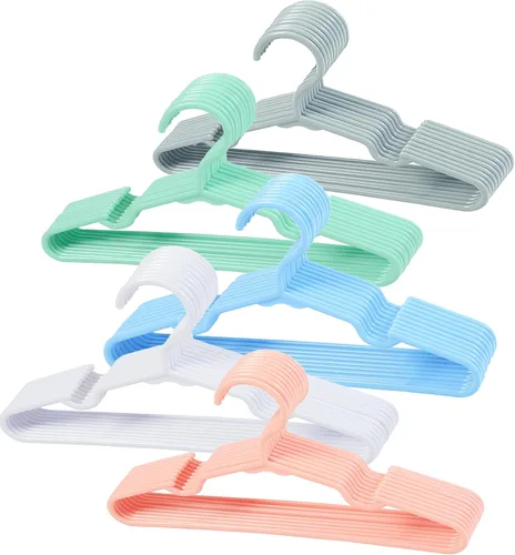 Miniatura 27 de 100 perchas antideslizantes para ropa de recién nacidos, para ropa de recién nacidos, para niños, niñas y niños pequeños