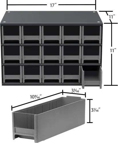 Miniatura 2 de Akro-Mils Gabinete de almacenamiento de acero para garaje, organizador de piezas pequeñas, gabinete de metal para hardware, clavos, tornillos