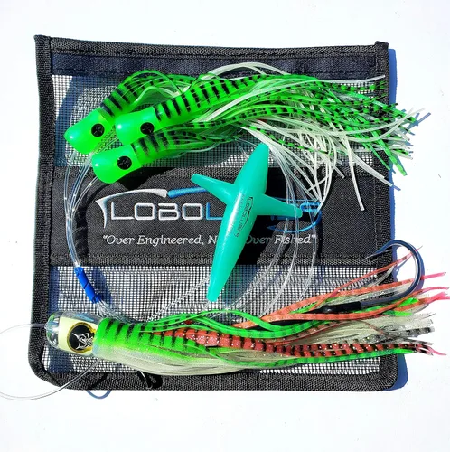Lobo Lures #200 Pelagic Magic Skipjack Hybrid Daisy Chain Marlin & Atún Trolling Señuelo Uretano Hecho en Estados Unidos