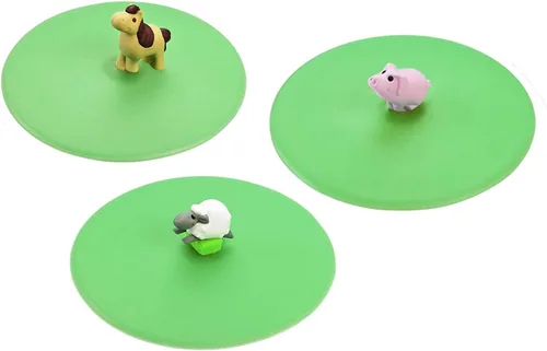 LURCH Tapa de silicona reutilizable para taza de café y té de Alemania | Tapa de vidrio | Sello de succión antipolvo y camping y al aire libre |