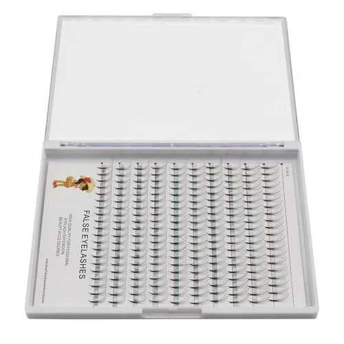 Miniatura 3 de Bandeja grande, 200 unidades, rizo D, 5D, extensiones de pestañas postizas con volumen, diseño de cola de fénix, belleza, naturaleza, largas, suaves