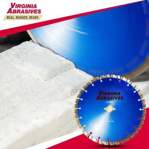Miniatura 6 de Virginia Abrasives 425-08408 - Hoja de diamante de hormigón de uso general UV de 9 pulgadas - Cortador húmedo y seco para hormigón/asfalto