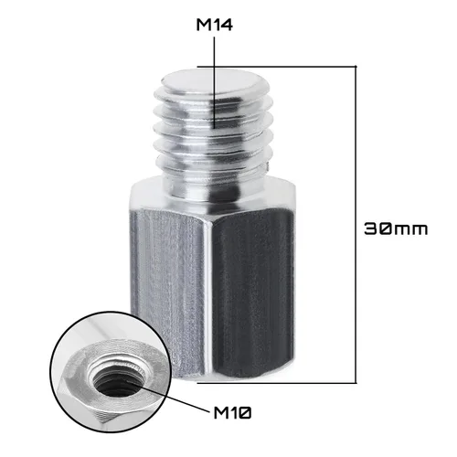 Miniatura 4 de Adaptador de rosca hembra M10 a rosca macho M14 para amoladora angular, pulidora de brocas, adaptador de convertidor, adaptador de convertidor