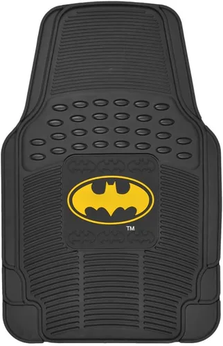 Miniatura 3 de BDK Alfombrillas clásicas de superhéroe Batman para el suelo del automóvil, con licencia oficial de Warner Bros DC Comics, protección