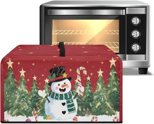 Miniatura 24 de Cubierta para horno de microondas a prueba de polvo, para encimera, freidora de aire, tostadora, horno, para decoración interior del hogar, L, 20.9