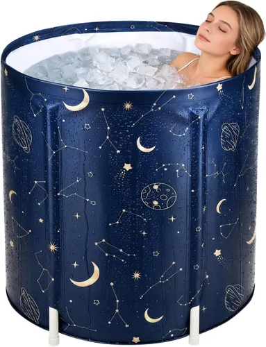 Miniatura 13 de Bañera Plegable Portátil, Bañera de Baño Plegable para Adultos para Viajes, para Acampar, Hogar y Spa, Almacenamiento que Ahorra Espacio