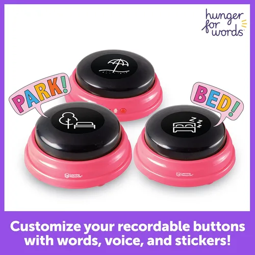 Miniatura 3 de Hunger For Words Talking Pet Next Words Locations - Juego de 3 botones de voz grabables para perros, botones de comunicación para perros