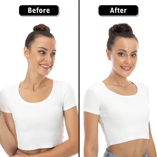 Miniatura 4 de Bella Hair - Rodete de extensión de cabello 100 % humano para banda elástica, extensión de cola de caballo ondeada, rizada o desordenada #2 Marrón