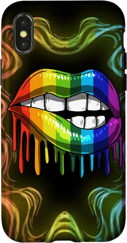 Miniatura 5 de Rainbow Lip Drip Lesbiana Gay Pride Bisexual Transgénero LGBT Funda para iPhone 17