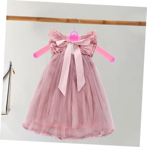 Miniatura 6 de ABOOFAN Perchas de ropa estándar, 10 unidades, perchas para ropa para adultos, ahorro de espacio, abrigo antideslizante