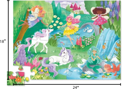 Miniatura 3 de Crocodile Creek Rompecabezas de Piso de 36 Piezas - Rompecabezas de Piso Divertidos para Niños de 3 a 5 Años - Caja con Forma Resistente para Amigos