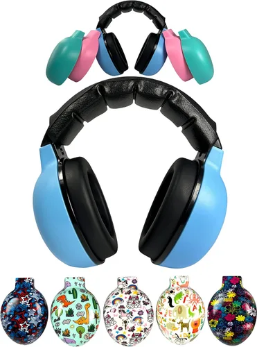 ZIPZ Baby & Toddler Earmuffs - ANSI-Certified Noise Protection, Audiologist-Recommended, Interchangeable Shells (0-4 Yrs)