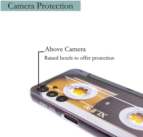 Miniatura 4 de Compatible con Samsung Galaxy A14, funda delgada de doble casete retro a prueba de golpes, suave, funda protectora para Samsung Galaxy A14