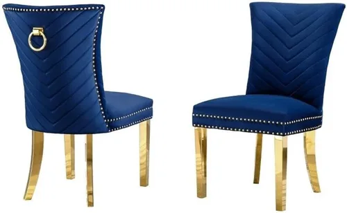 Miniatura 4 de Best Quality Furniture SC360-367 Sillas de comedor, negro/dorado