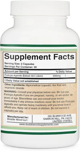 Miniatura 2 de Fadogia Agrestis 600mg Per Serving (60 Capsules) Powerful Extract to Support Athletic Performance (Third Party Tested, Non-GMO, Vegan, Gluten Free)