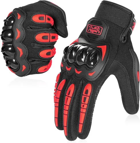 COFIT - Guantes de motocicleta transpirables, guantes de motocicleta compatibles con pantalla táctil antideslizantes con buen agarre, protección de