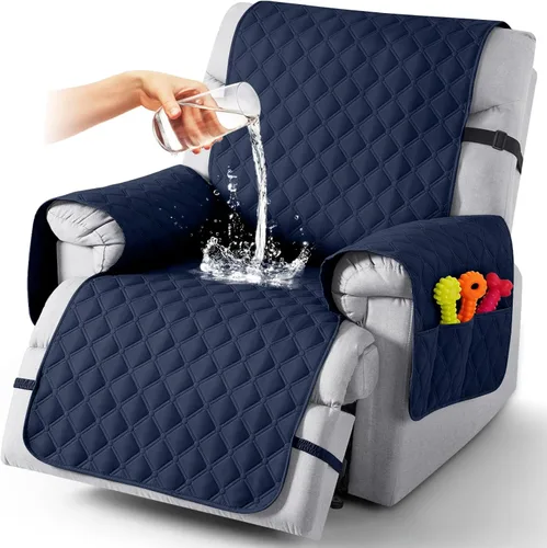 Miniatura 52 de TAOCOCO Fundas reclinables 100% impermeables, con correas para las piernas, funda de sofá reclinable reversible para silla reclinable, protector