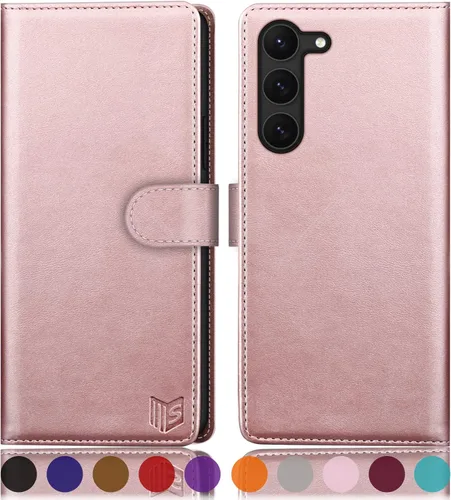 Miniatura 8 de SUANPOT para Samsung Galaxy S23 +/ Plus Funda tipo cartera con bloqueo RFID, soporte para tarjetas de crédito, funda protectora de libro tipo Flip