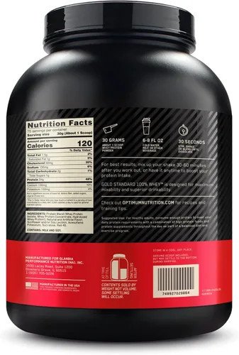 Miniatura 9 de Optimum Nutrition Estándar dorado 100% Proteína de Suero de Leche en Polvo, Pie de lima, 1.8 Libra