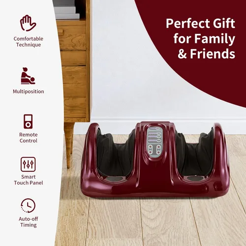 Miniatura 9 de Giantex Shiatsu - Aparato masajeador de pies, masaje profundo de amasado y rodado para pies, pantorrillas y tobillos, masajeador eléctrico