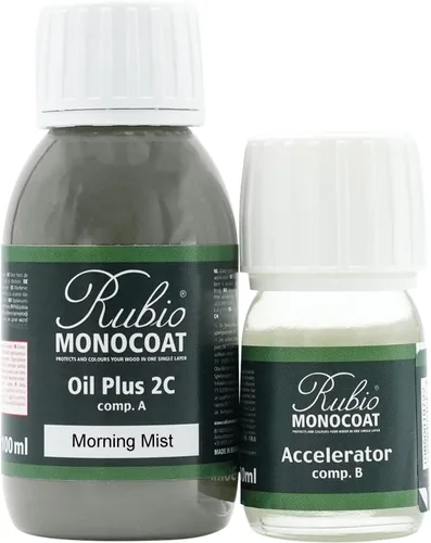Miniatura 216 de Rubio Monocoat Tinte y acabado para madera de 650 pies cuadrados - Niebla Oil Plus 2C Aceite de linaza de secado rápido, ecológico