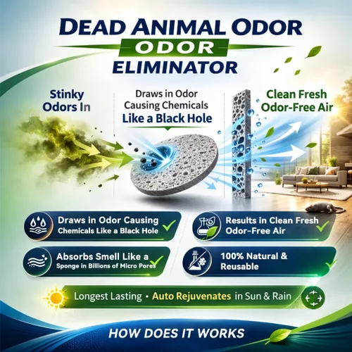 Miniatura 4 de Eliminador de olores de animales para eliminar olores fuertes, eliminador de olores de animales muertos, uso seguro en interiores y exteriores