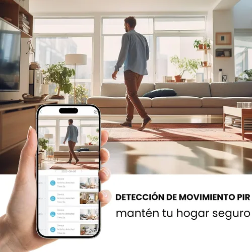 Miniatura 6 de Funstorm Cámara de seguridad mejorada 2025, mini cámara de niñera HD 4K para el hogar con visión nocturna, cámara WiFi interior, batería de 100 días
