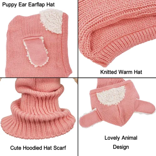 Miniatura 4 de Abrigo para invierno, que incluye gorra, bufanda, capucha y orejeras, para niñas o niños