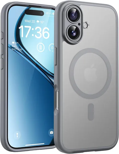 Miniatura 194 de TOCOL Funda magnética 3 en 1 para iPhone 14 Pro, mejorada [protección completa de cámara] con 2 protectores de pantalla, funda de grado militar Azul